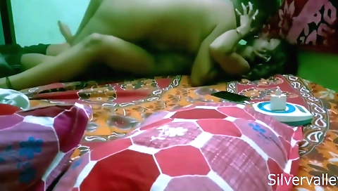 Indian teen 18+ amateur gets caught to fuck her stepbro