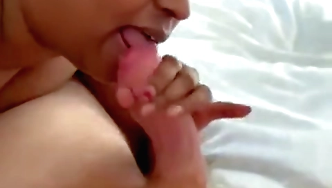 Indian girl sucks her stepbrother's cock in porn video