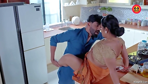 Hot brunette milf gets fucked in her sexy ass from behind