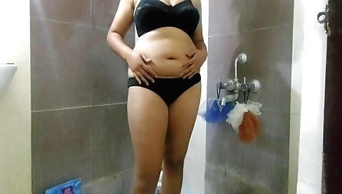 Sexy brunette is dancing in a beautiful solo video