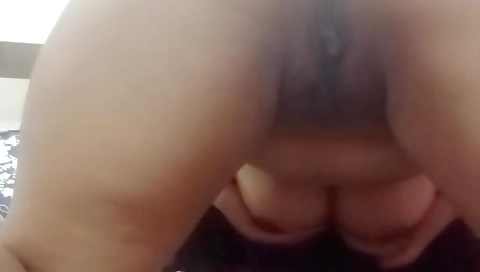 Busty indian chick shows off her big ass on camera