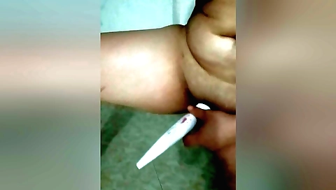 Busty girl is a big tit lover in her homemade video