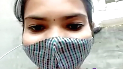 Sexy indian female randi slut gets naked on the porch