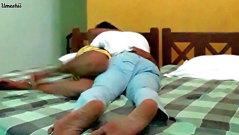 Indian classmate fucked her by a stud at her house