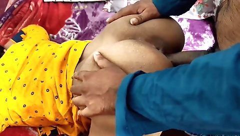 Indian girl in red top gets her pussy fucked by a handsome boy