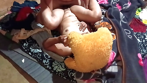 Small boob indian teen with two small titties and a large ass