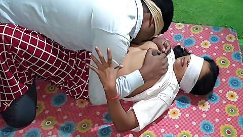 Creampied by partner and get cum on her hairy body