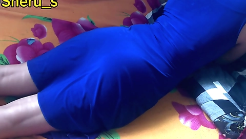 Sexy beauty is showing off her perfect body in a solo video