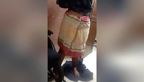 Sweet blonde babe takes a nice private moment and gives a blowjob