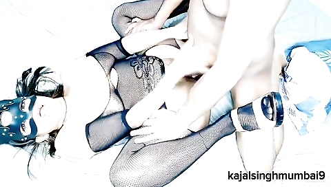 Hot indian with a large natural boobs wears sexy outfit