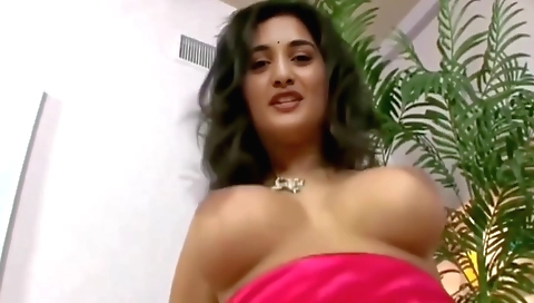 Indian babe with big tits fucked by a big black dick