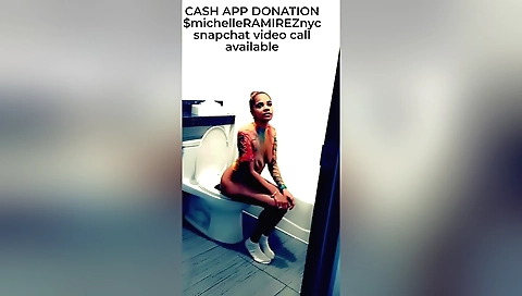 Solo female striping and fucking in the back stage