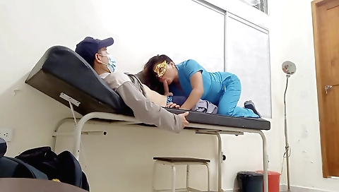 Indian girl and her doctor have sex in the doctor's office