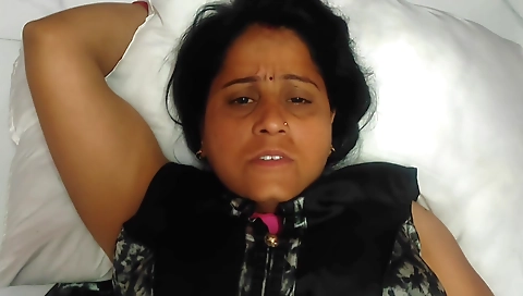 Hairy brunette girl is in the middle of sex with her lover