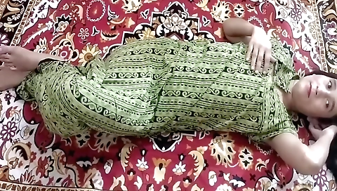 Indian teen in her bathroom is playing with her mouth