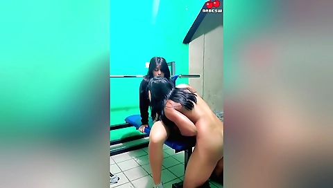 Indian brunette with big tits and tits fucked on the webcam