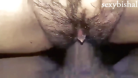 Indian girl is on her knees and her pussy is licked