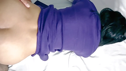 Indian amateur teen in a red dress gets fucked in doggy