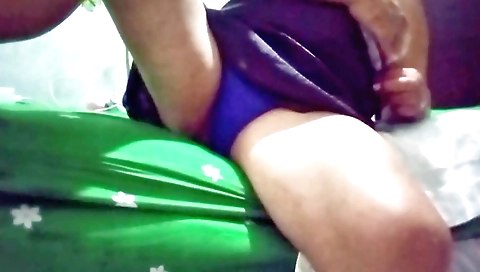 Hot indian girl with sexy legs rubs pussy on camera