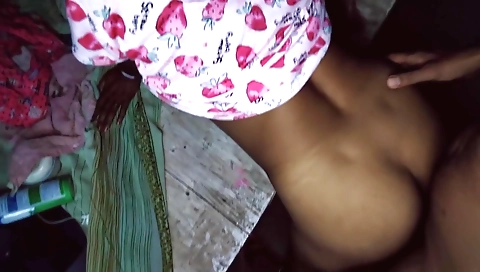 Brunette milf 18+ fucked with stepson after a hot day in the park