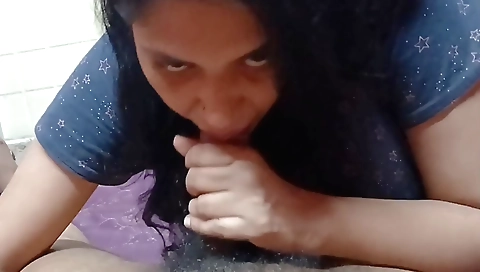 Amateur video with a beautiful brunette teen and her hubby