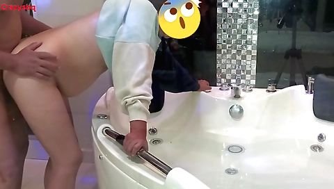 Indian babe is getting her mouth and pussy rammed by a dude