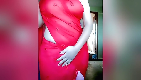 Indian girl is masturbating on webcam in a bedroom