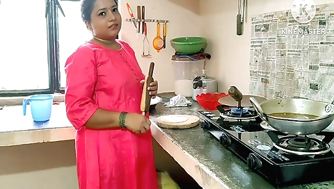 Brunette milf giving a handjob and getting a creampie