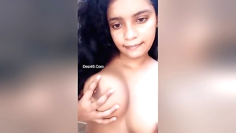 Indian girl masturbates with a vibrator in amateur porn