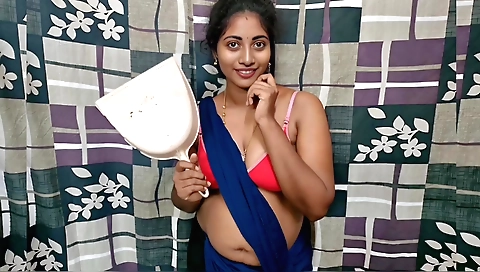 Indian girlfriend with big boobs gets fucked by stepmom's best friend