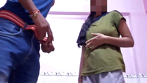 Indian beauty with a beautiful face shows her body