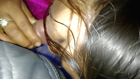 Indian amateur brunette makes love with a guy in her home