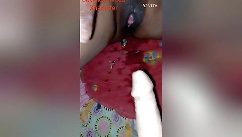 Indian teen gets fucked with an 8 inch toy by her boyfriend