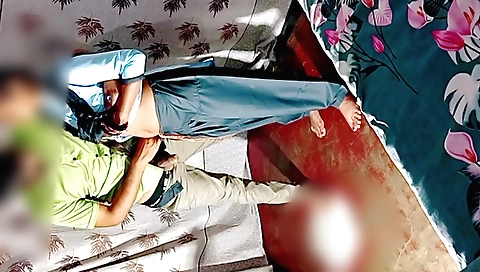 Indian teen girl with big tits and sexy body making porn video