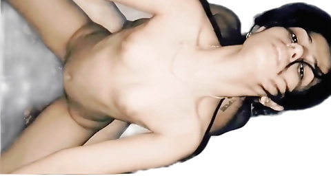 Indian girl gets her wet pussy fucked hard in doggy style