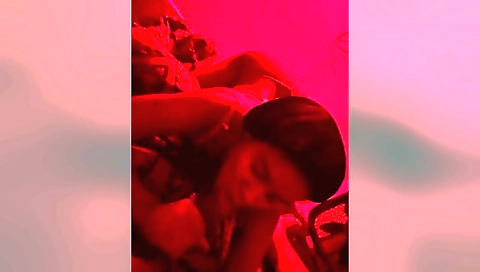 Indian teen 18+ in red dress rides cock in the studio