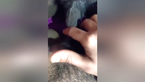 Housewife finger fingering after man's cock drilling