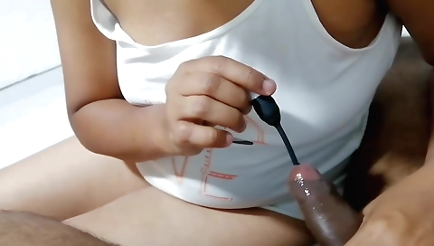 Wife gets it off and fucked by a man in webcam video