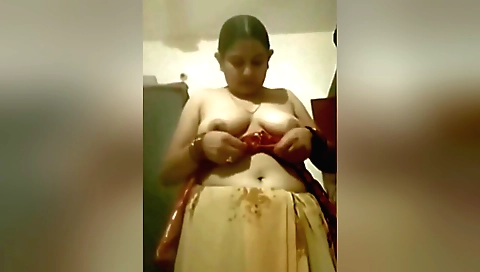 Indian wife in sexy outfit and ass in homemade cam vid
