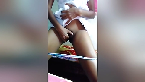 Amature brunette hairy hairy solo female dancing with a tight skirt