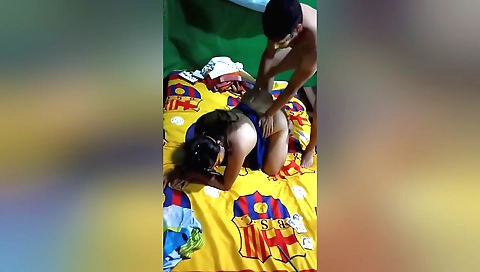 I get my boyfriend's dick in my stepsister's pussy