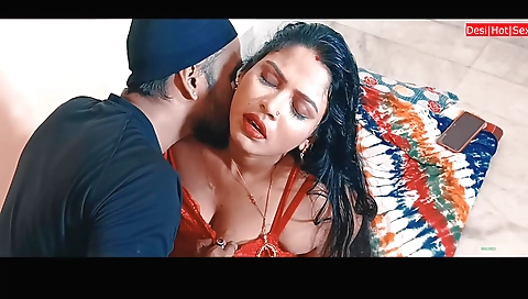 Brunette milf fucks in her mobile phone and fucks herself