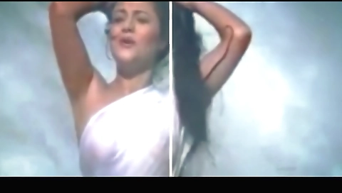 Bollywood beautie getting hot on the bed in her lingerie